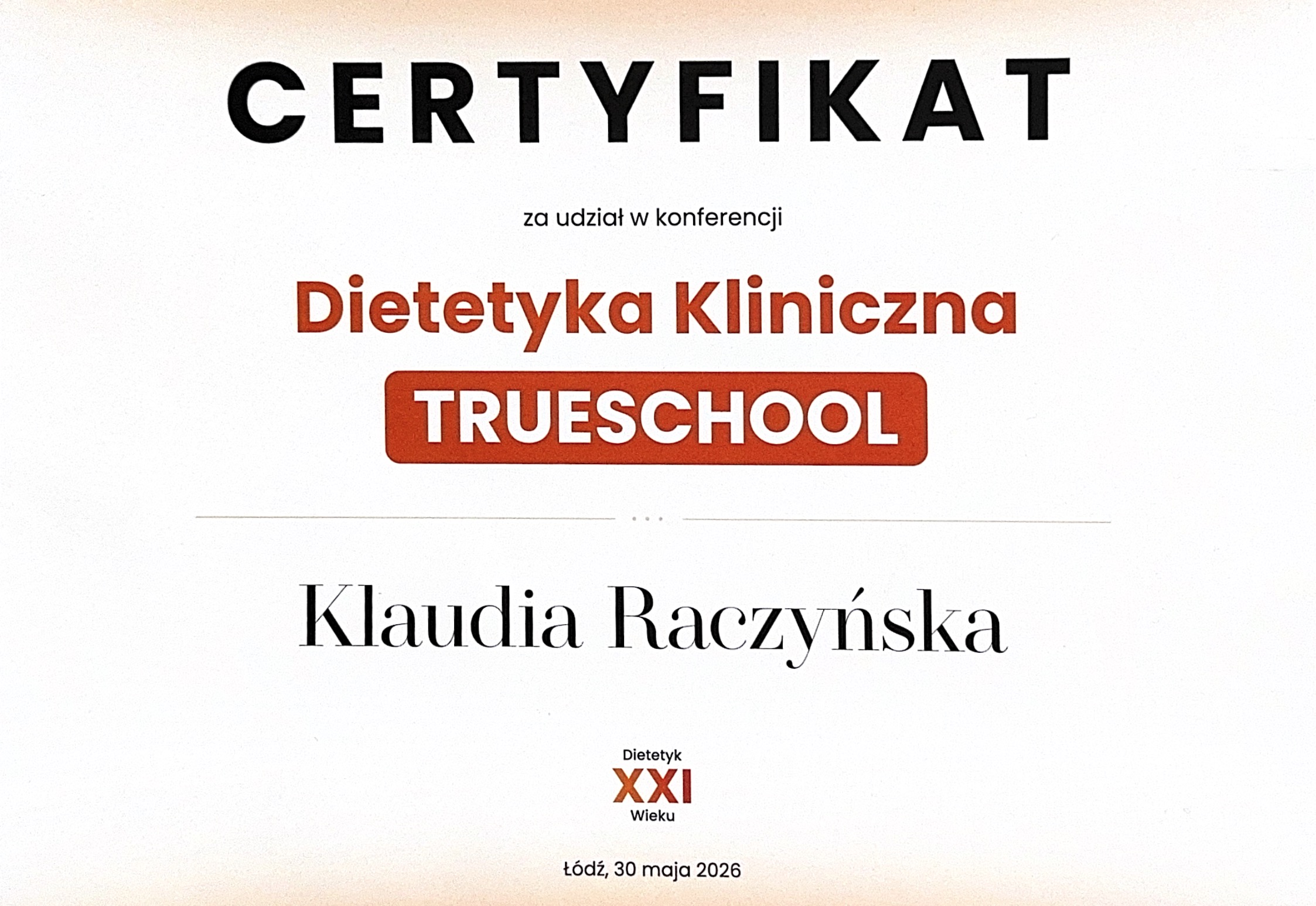 Dietetyka Kliniczna TRUESCHOOL